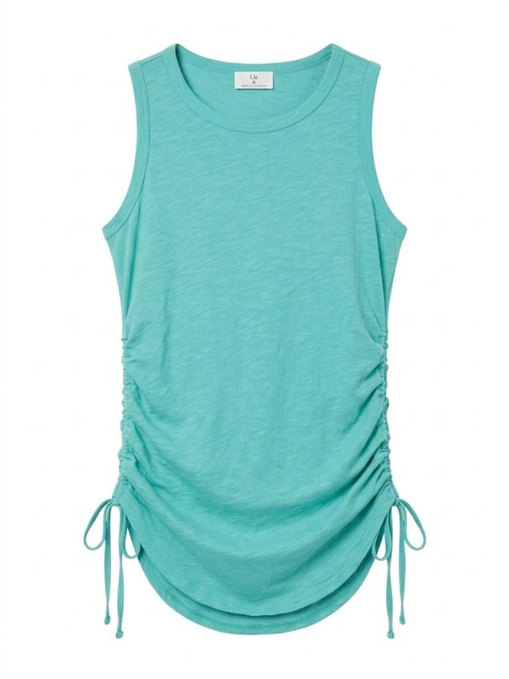 Anthropologie T.La Side-Ruched Cotton Tank Top Size XS NWT